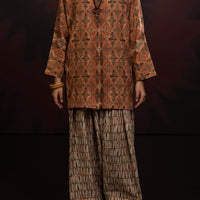 Slub Khaddar Copper Stitched Suit - Almirah