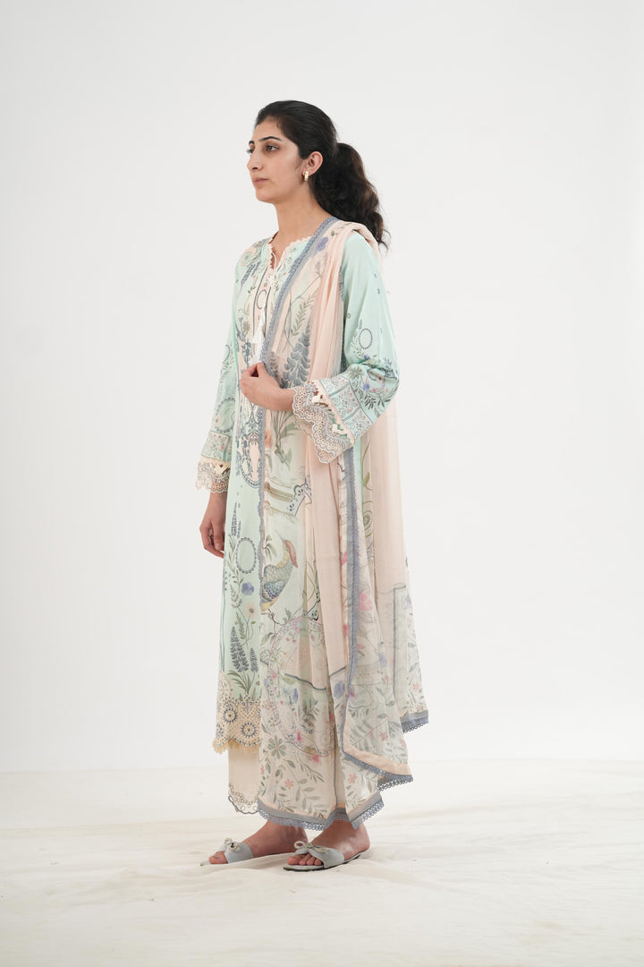 Slona - Qalamkar Q Prints Festive Stitched