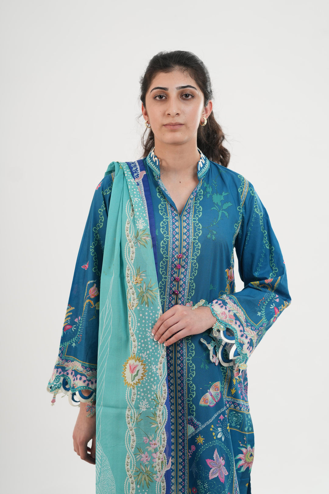 Caire - Qalamkar Q Prints Festive Stitched