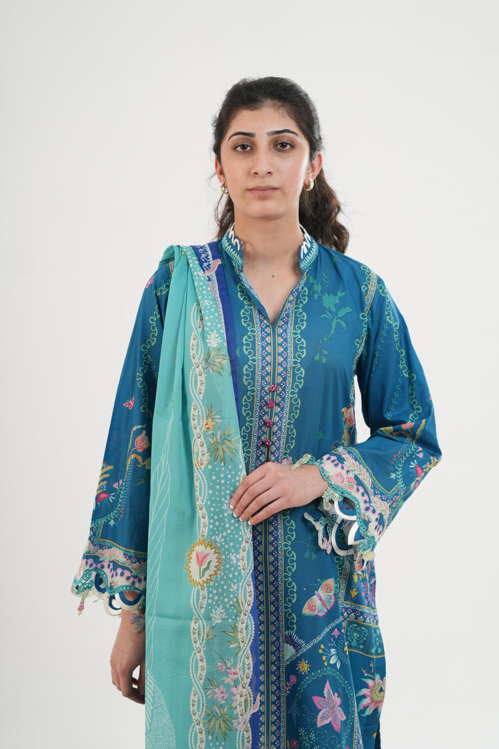 Caire - Qalamkar Q Prints Festive Stitched