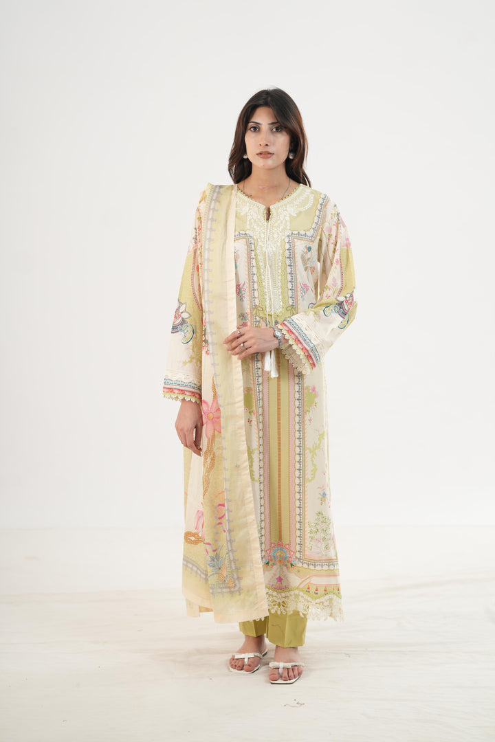 Vaila - Qalamkar Q Prints Festive Stitched