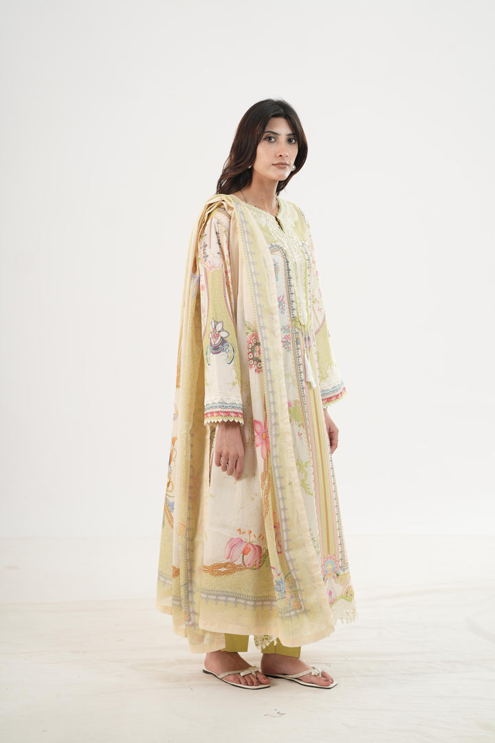 Vaila - Qalamkar Q Prints Festive Stitched