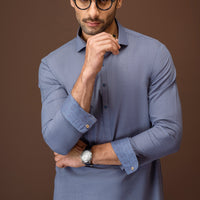 Blended Denim Shalwar Kameez - Cast & Crew