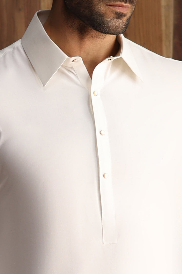 Blended Off White Shalwar Kameez - Cast & Crew