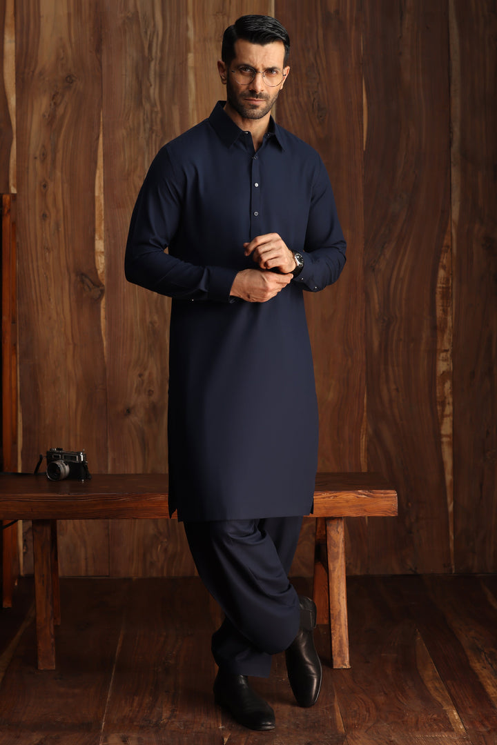 Blended Navy Shalwar Kameez - Cast & Crew