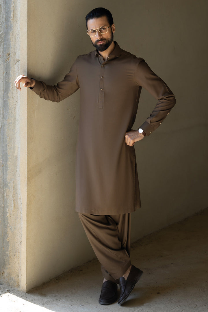 Blended Olive Shalwar Kameez - Cast & Crew