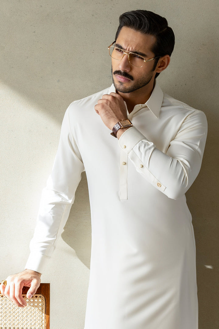 Blended Cream Shalwar Kameez - Cast & Crew