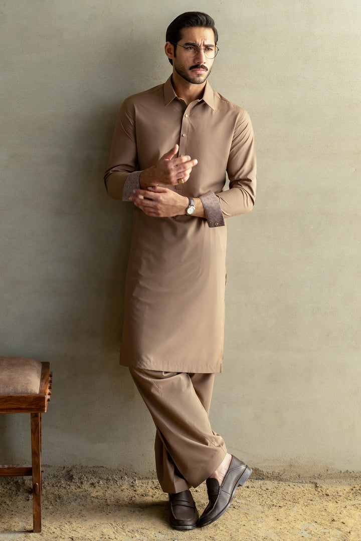Blended Dark Sand Shalwar Kameez - Cast & Crew