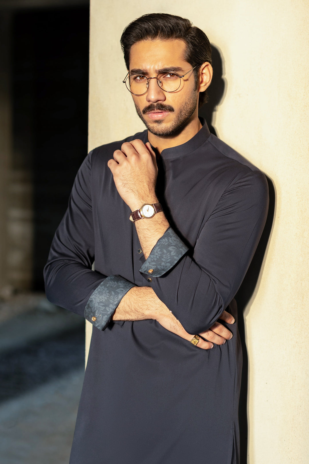 Blended Dark Teal Shalwar Kameez - Cast & Crew