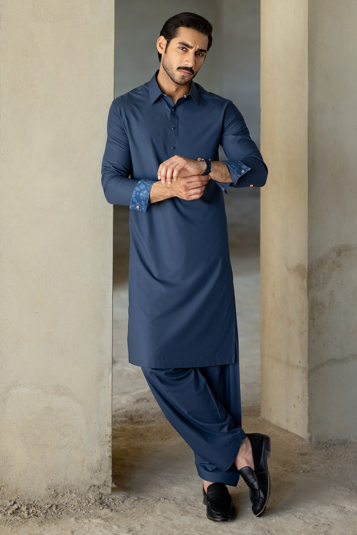 Blended Roman Blue Shalwar Kameez - Cast & Crew