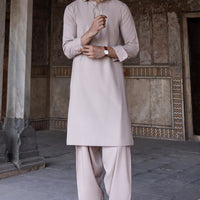Blended Tea Pink Shalwar Kameez - J. Junaid Jamshed