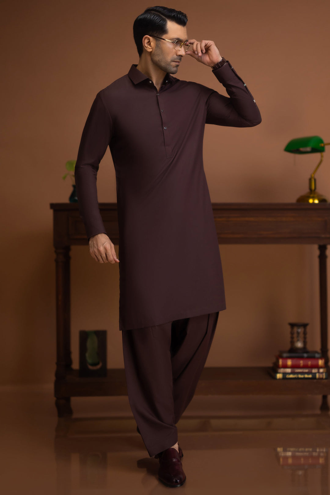 Blended Coffee Shalwar Kameez - J. Junaid Jamshed