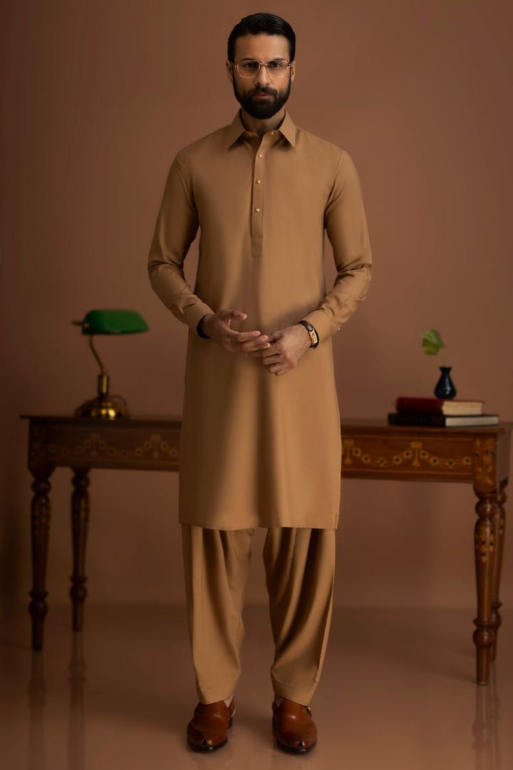 Blended Dark Sand Shalwar Kameez - Cast & Crew