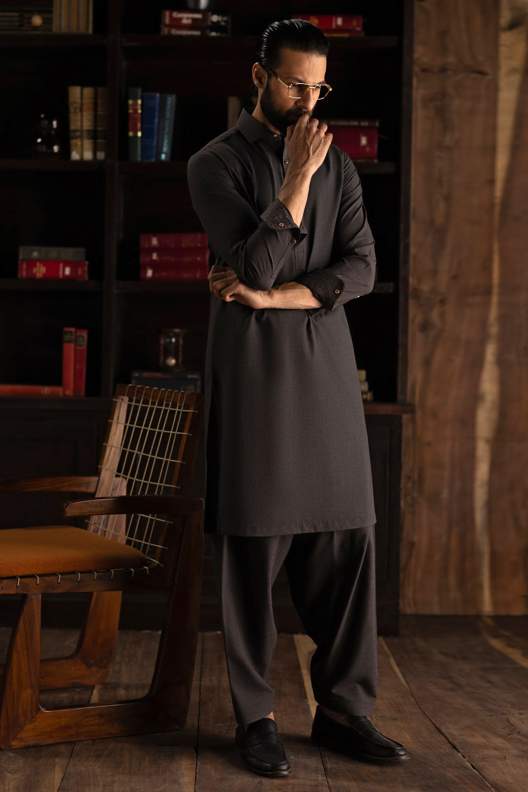 Blended Coffee Shalwar Kameez - J. Junaid Jamshed
