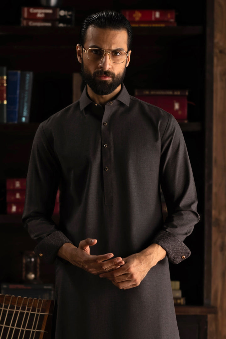 Blended Coffee Shalwar Kameez - J. Junaid Jamshed