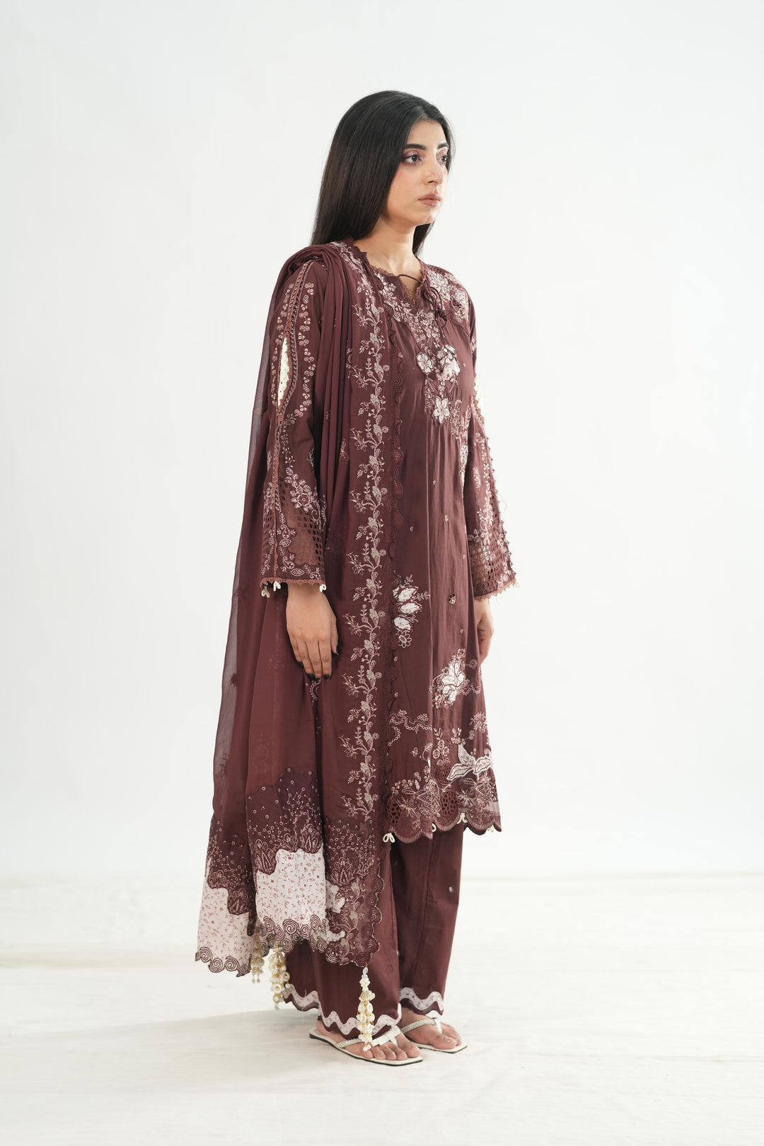 Eshal - Qalamkar Chikankari Eid Edit Stitched
