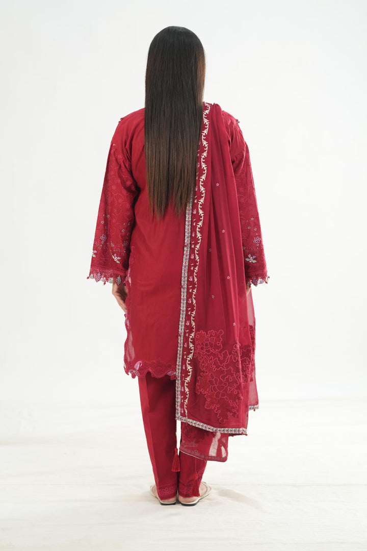 Ruby - Qalamkar Chikankari Eid Edit Stitched