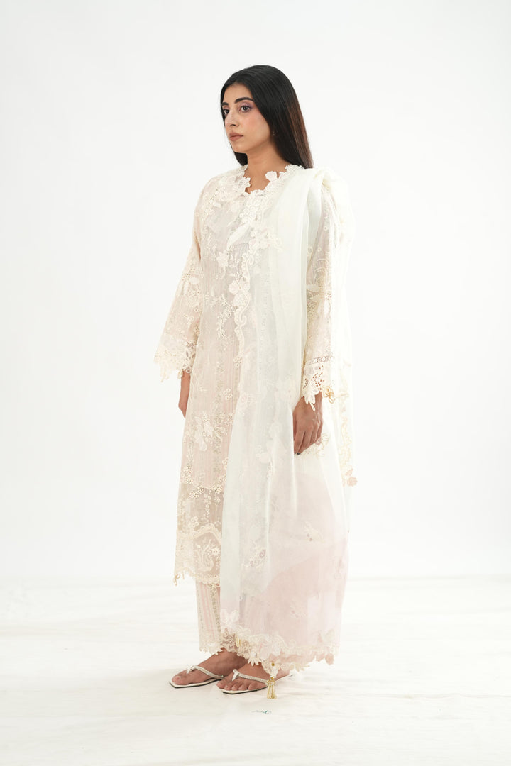 Zimal - Qalamkar Chikankari Eid Edit Stitched