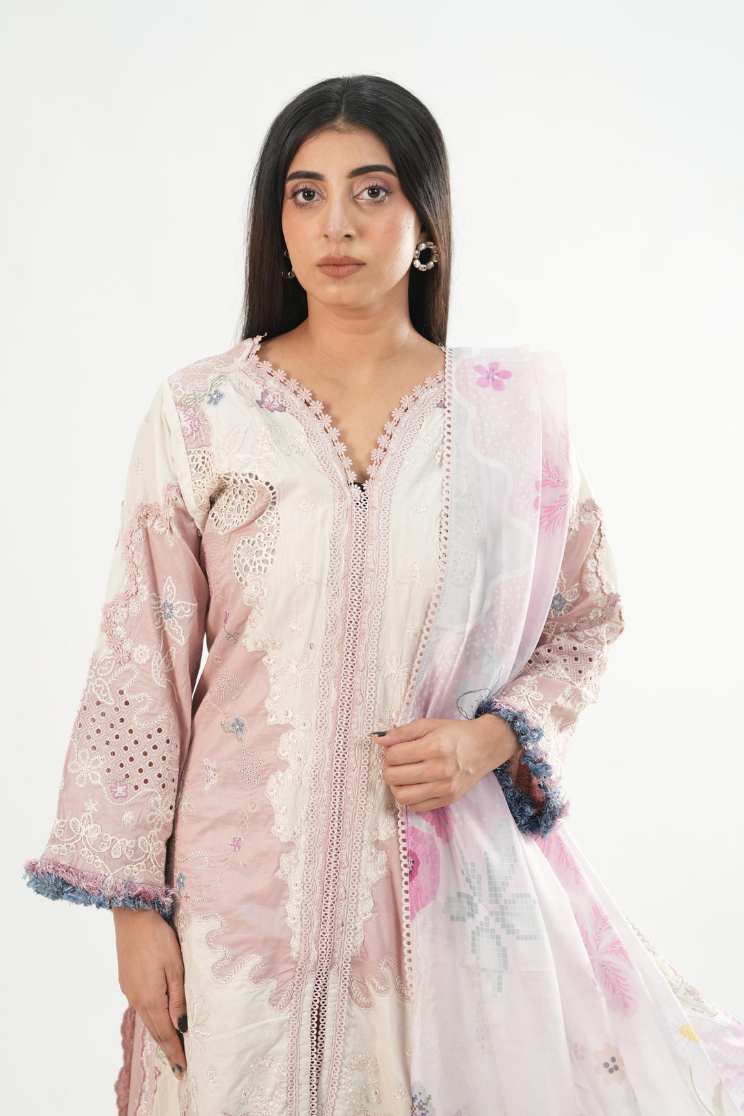 Noura - Qalamkar Chikankari Eid Edit Stitched