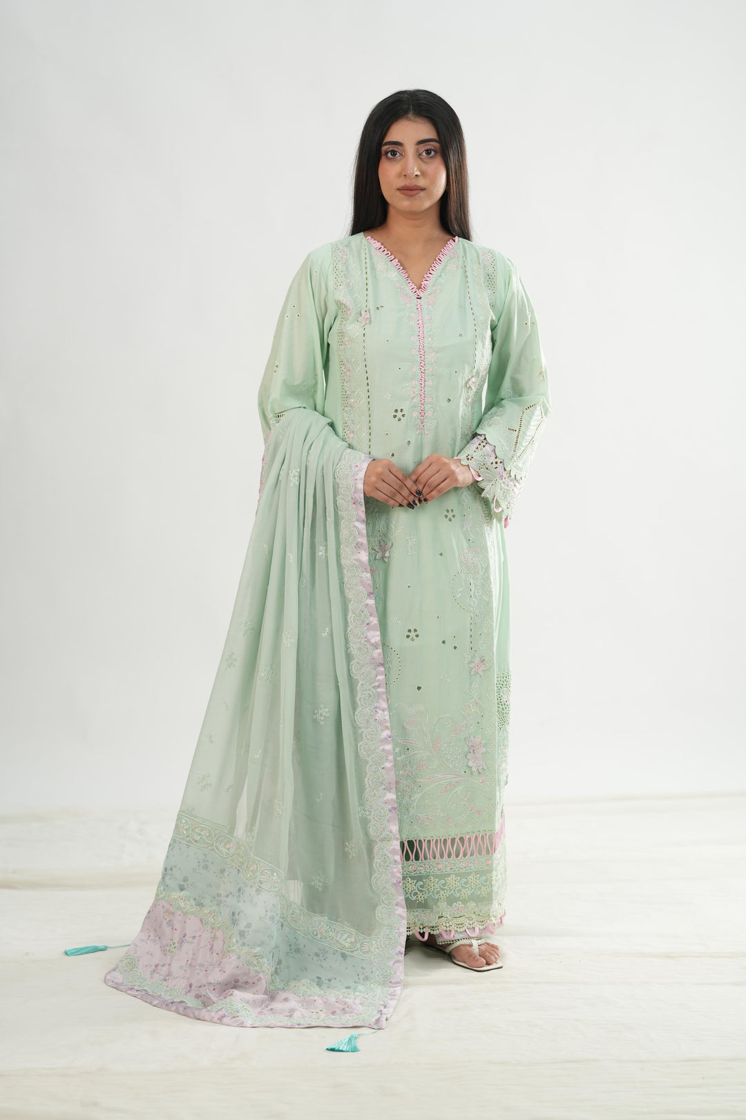 Seren - Qalamkar Chikankari Eid Edit Stitched