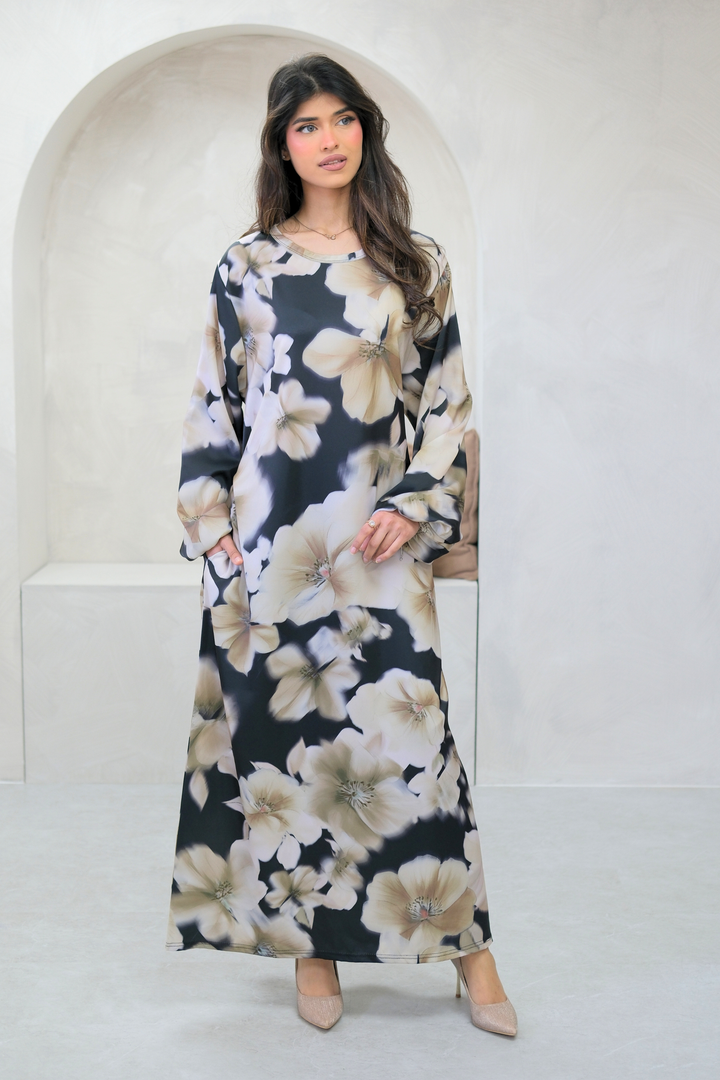 Elyra Noir Bloom Dress