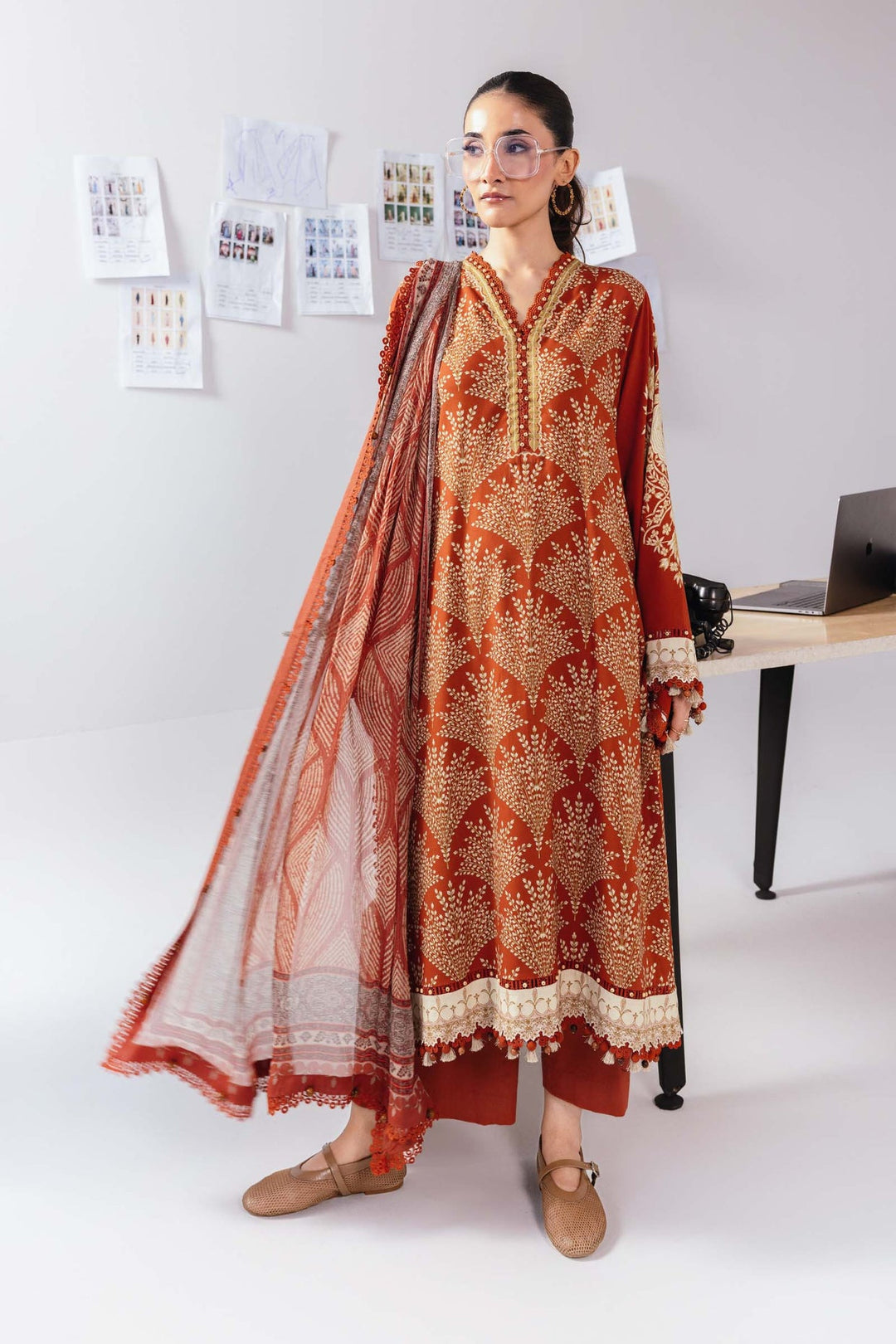 Design 8B - Maria B Linen Unstitched