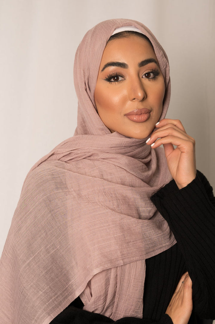 Blush Cotton Silk Hijab