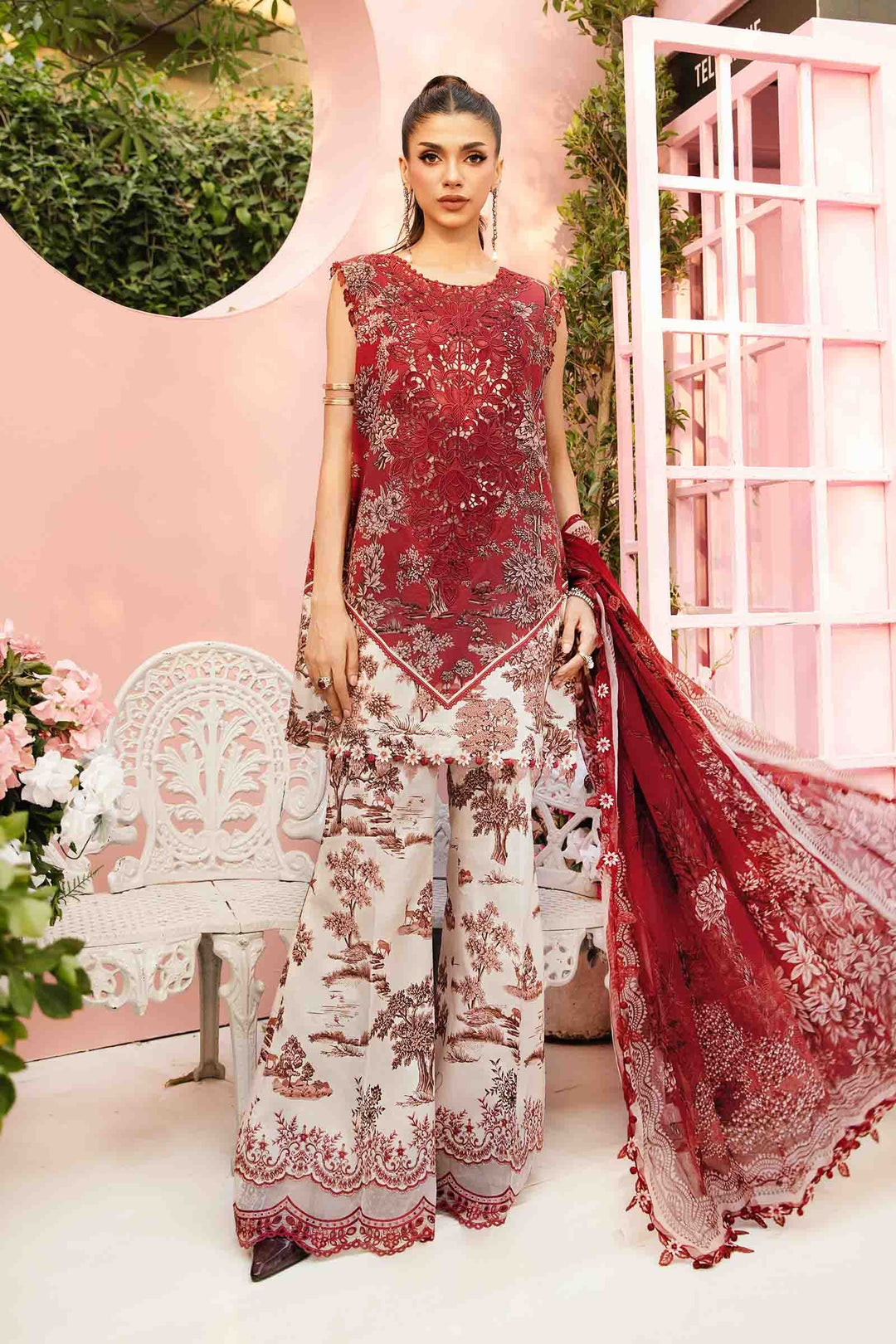Design 8A - Maria B M Prints Stitched