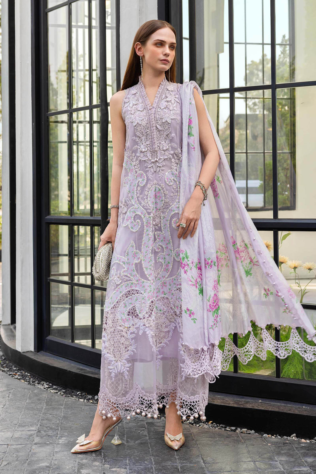 Design 12 - Maria B Luxury Lawn Stitched