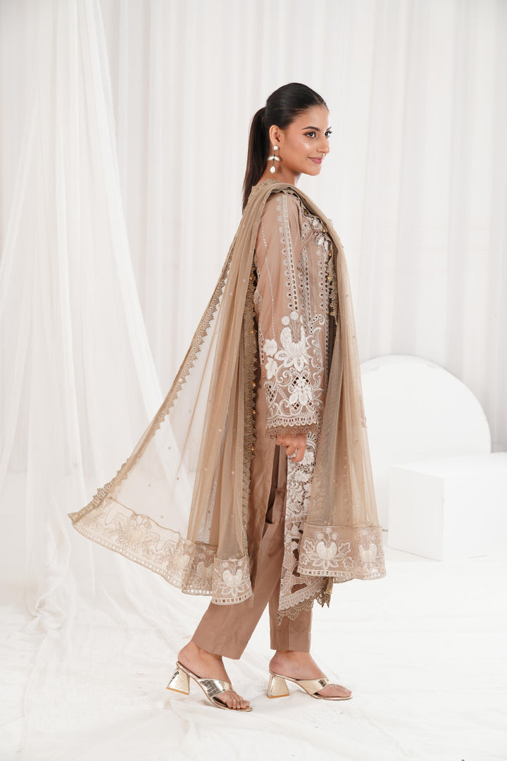 Embroidered Skin Stitched Suit - Maria B Luxury Lawn