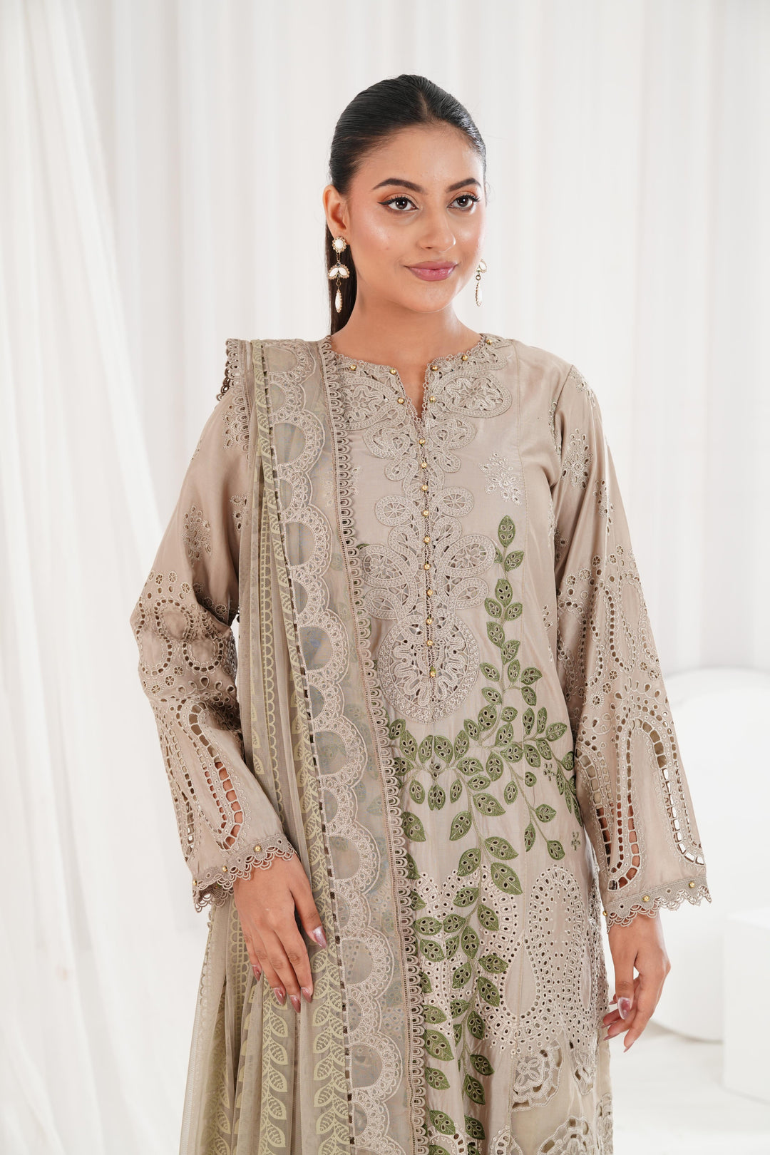 Embroidered Skin Stitched Suit - Maria B Luxury Lawn