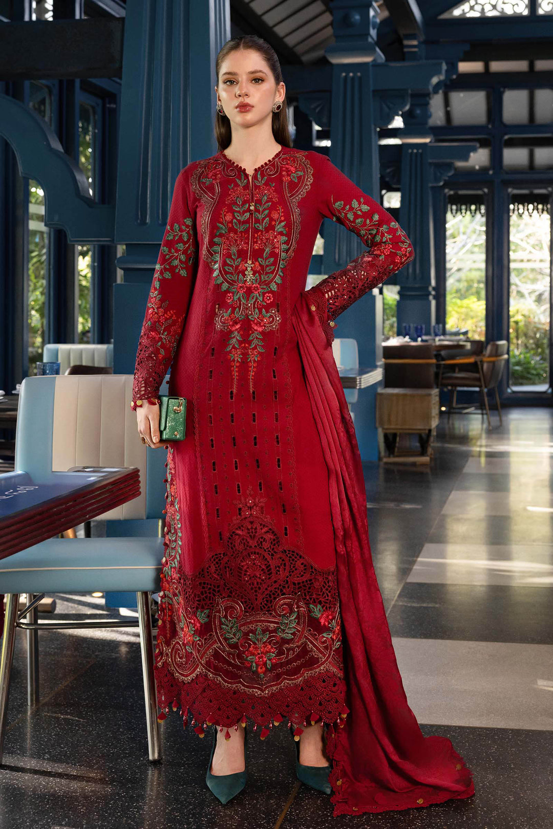 Design 5 - Maria B Luxury Lawn Stitched