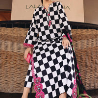 Design 6B - Maria B M Print Stitched