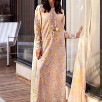 Embroidered Lawn Stitched Suit - Maria B M Print '26