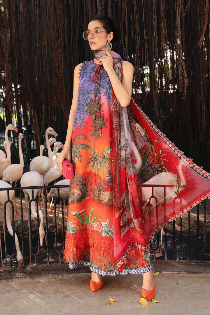 Design 7B - Maria B M Print Stitched