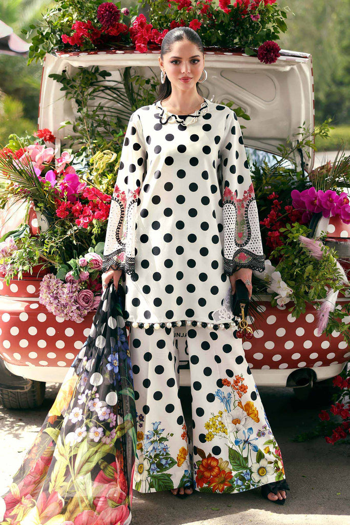 Embroidered Lawn Stitched Suit - Maria B M Print '26