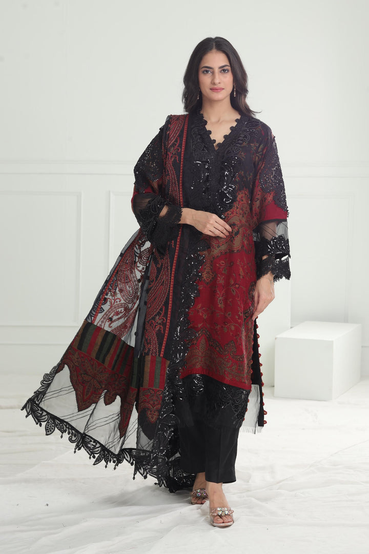 Design 04 - Maria B Winter Luxe Stitched