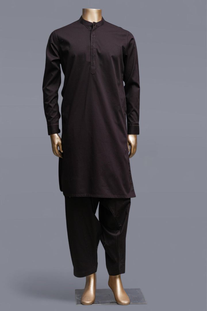 Blended Chocolate Brown Shalwar Kameez - Raf Raf