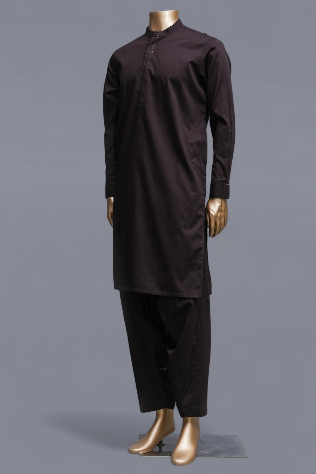 Blended Chocolate Brown Shalwar Kameez - Raf Raf