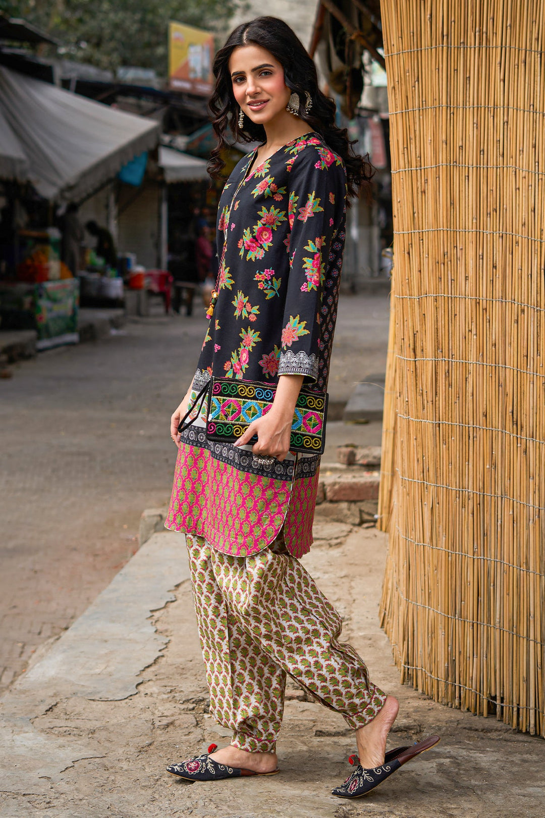Lawn Black Stitched Suit - Charizma