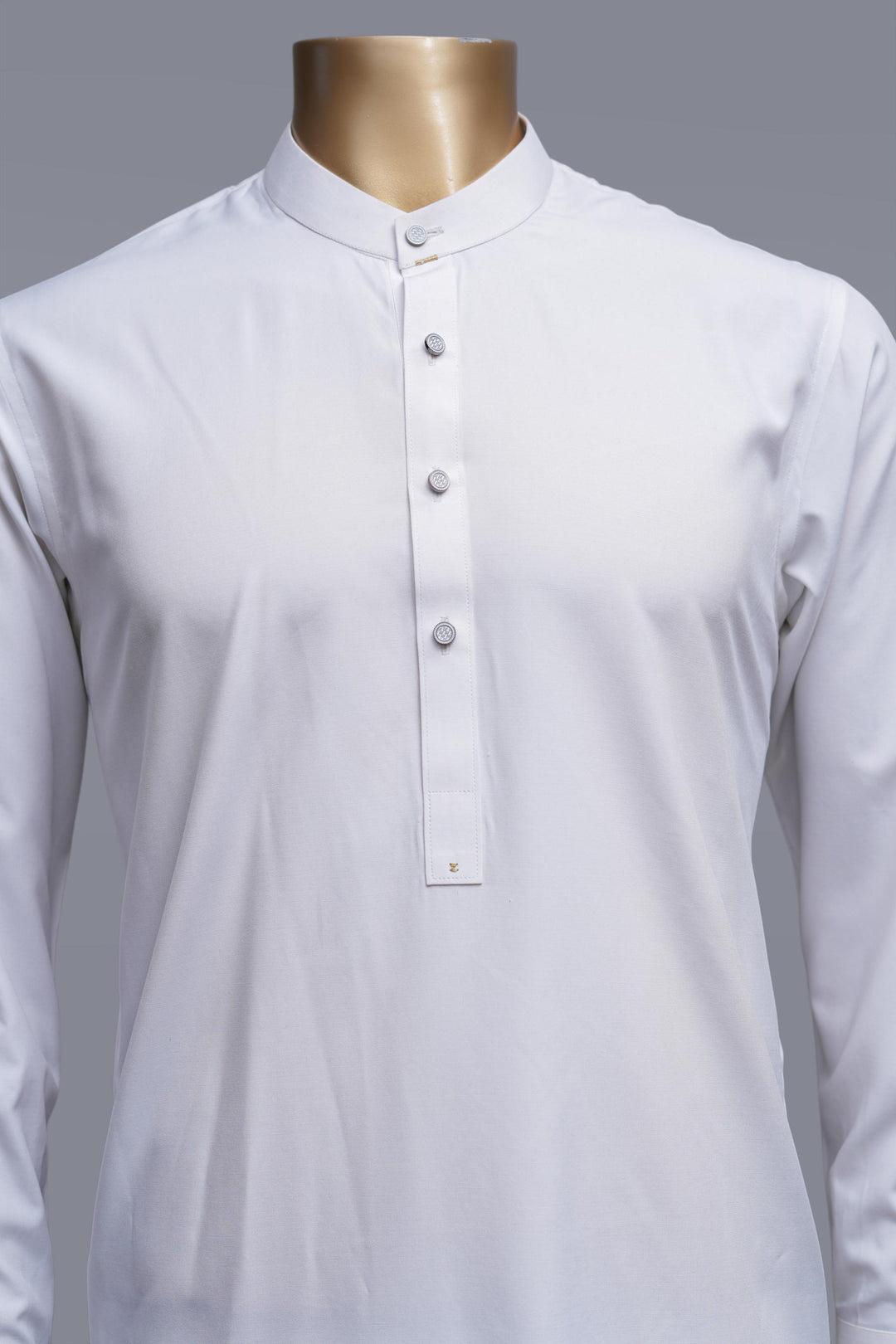 Blended White Shalwar Kameez - Raf Raf