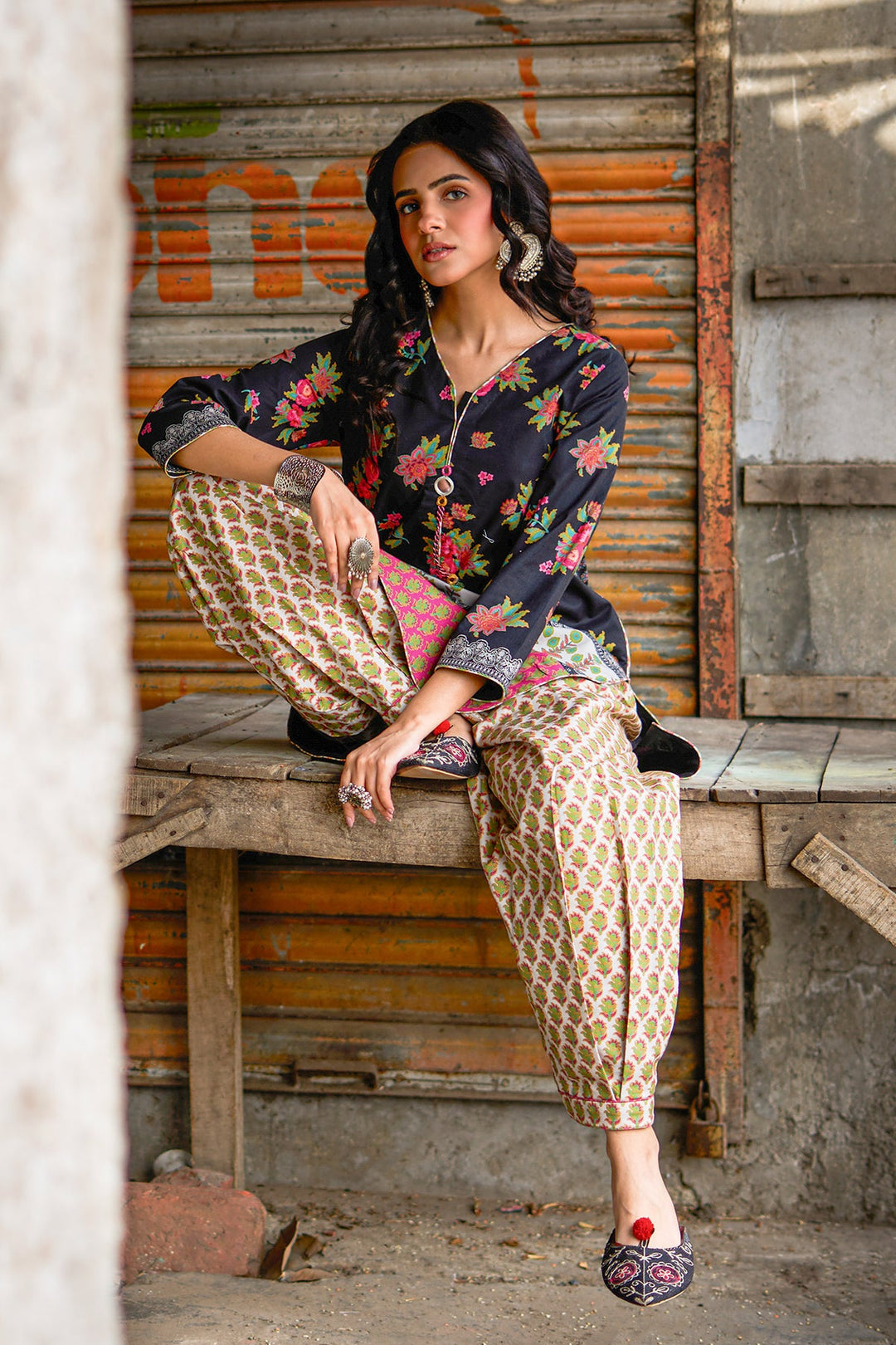 Lawn Black Stitched Suit - Charizma