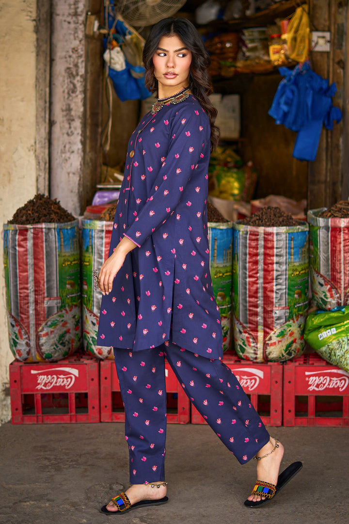 Lawn Blue Stitched Suit - Charizma
