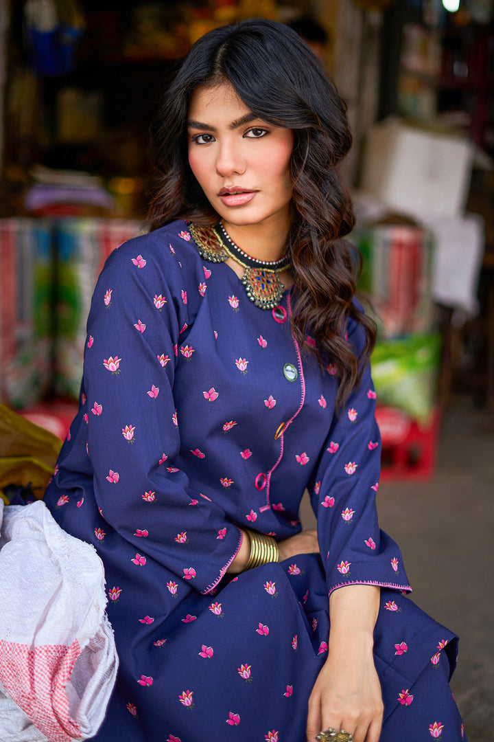Lawn Blue Stitched Suit - Charizma
