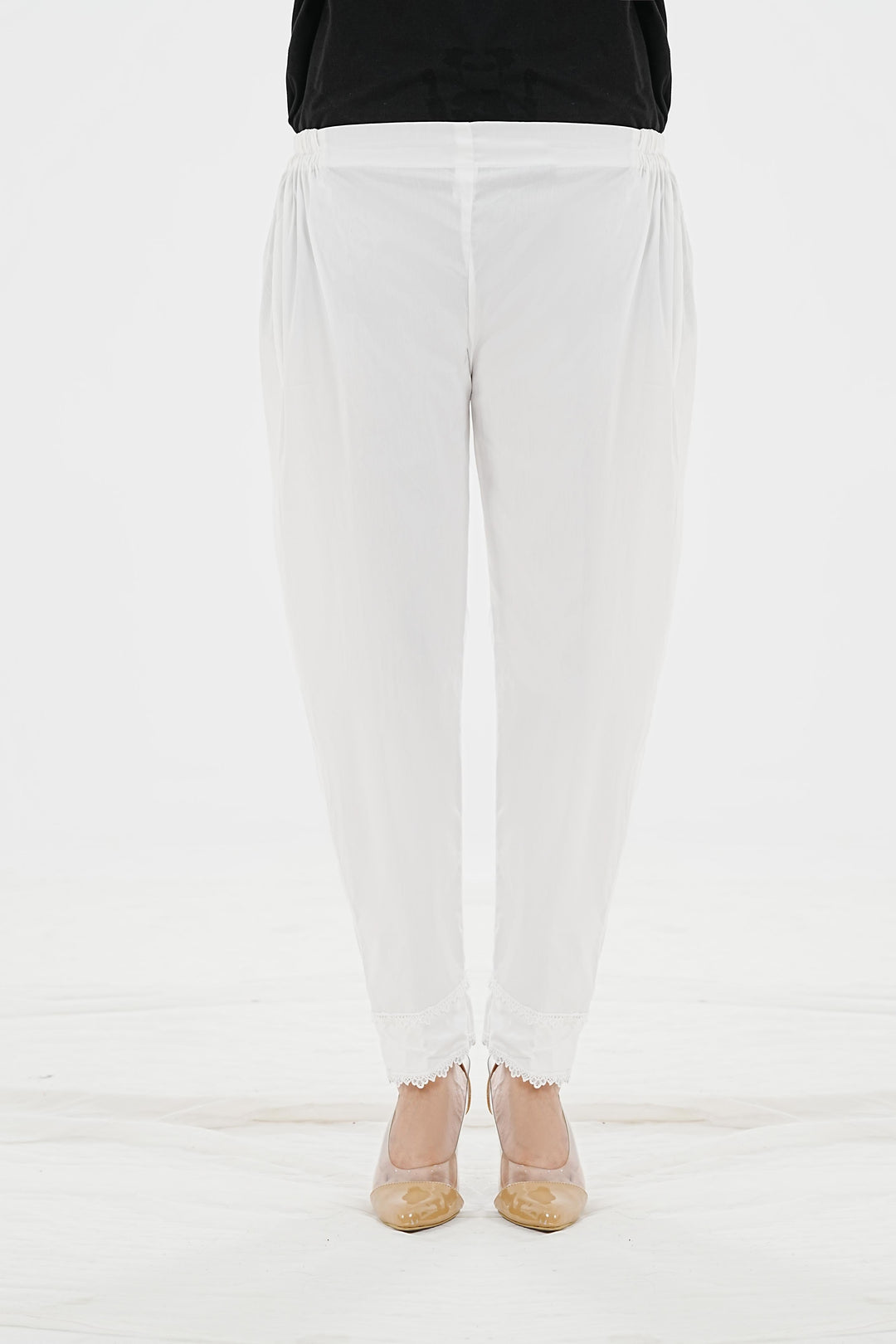Layla Slim-Leg Cotton Trousers