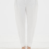 Layla Slim-Leg Cotton Trousers