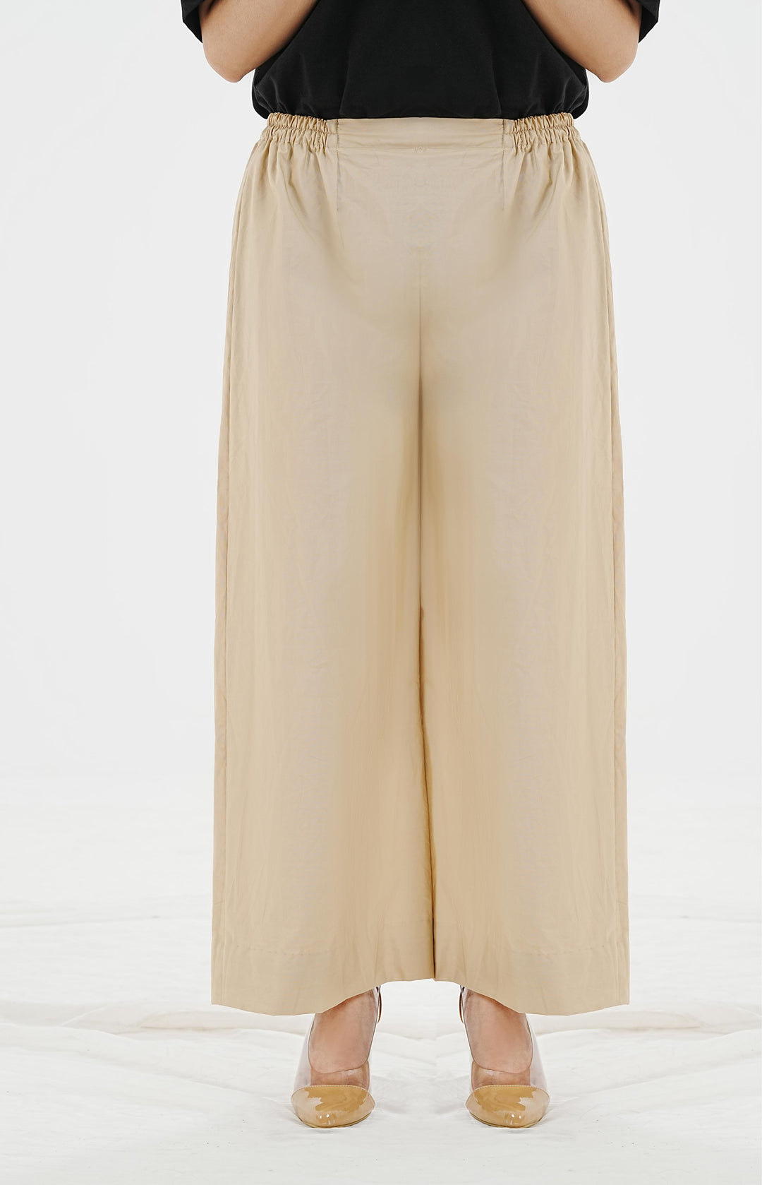 Zia Wide-Leg Cotton Trousers