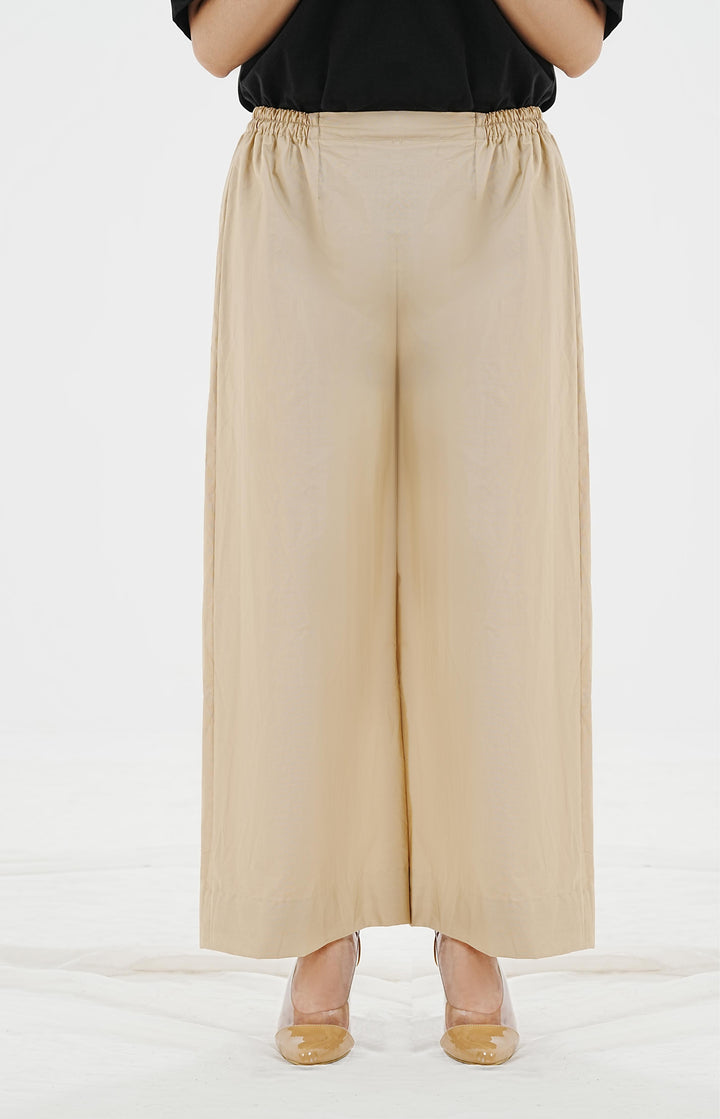 Zia Wide-Leg Cotton Trousers