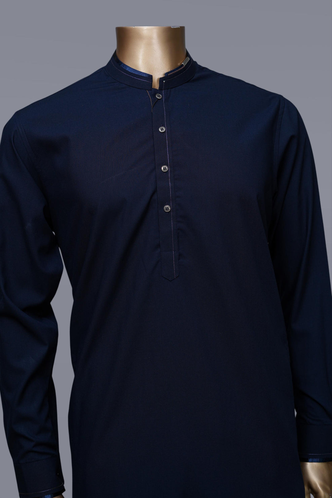 Blended Navy Blue Shalwar Kameez - Raf Raf