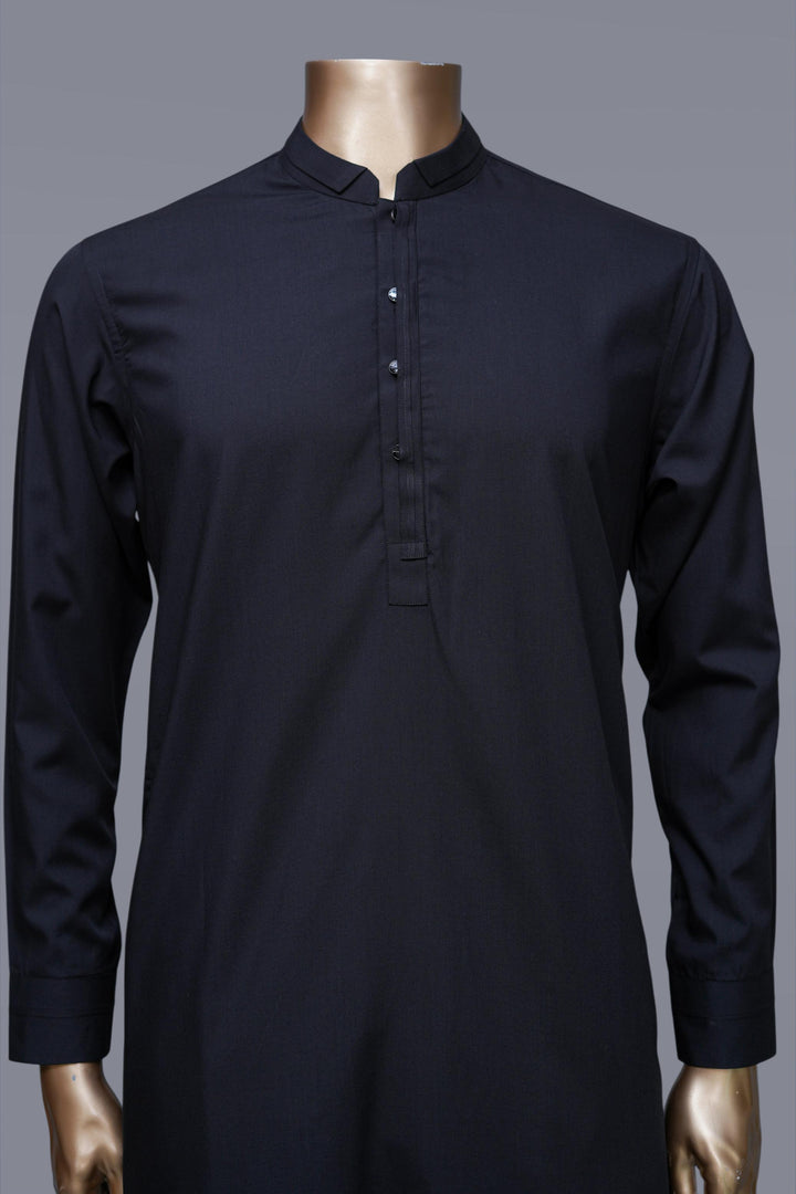 Blended Black Shalwar Kameez - Raf Raf